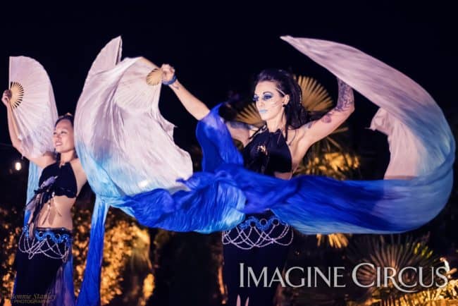 Bellydance, Silk Fans, Imagine Circus, Asyia, Tik-tok, Photographer Bonnie Stanley