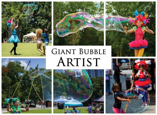 Giant Soap Bubble Artist, Imagine Circus Entertainment