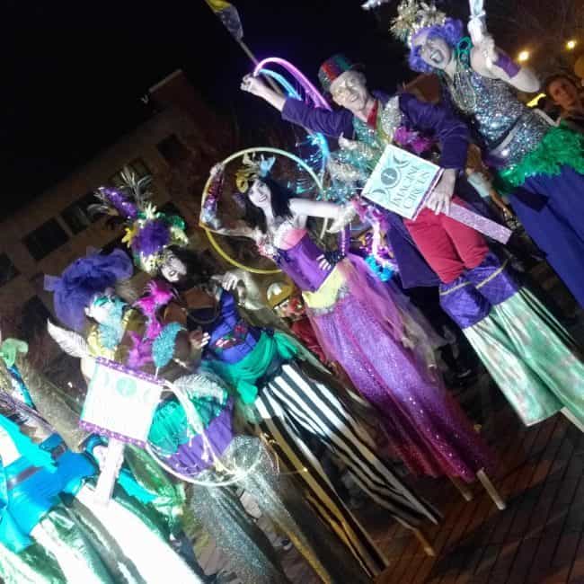 Mardi Gras | Stilt Walkers | Circus Performers | Imagine Circus | Raleigh, NC