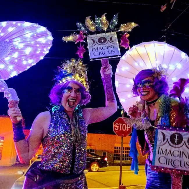 Mardi Gras | Stilt Walkers | Circus Performers | Imagine Circus | Durham, NC