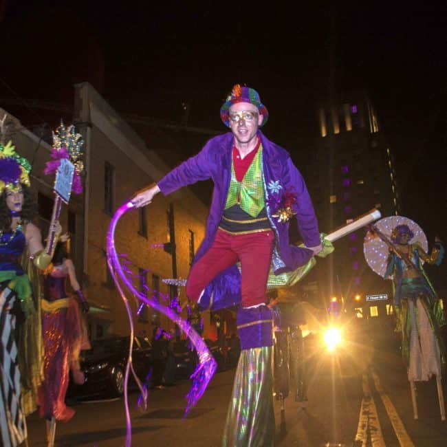 Mardi Gras | Stilt Walkers | Circus Performers | Imagine Circus | Durham, NC