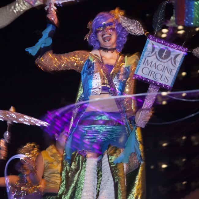 Mardi Gras | Stilt Walkers | Circus Performers | Imagine Circus | Durham, NC