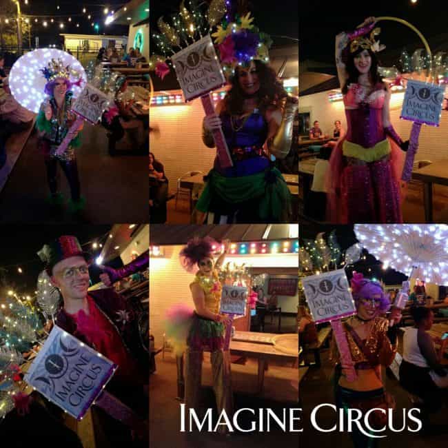 Mardi Gras | Stilt Walkers | Circus Performers | Imagine Circus | Durham, NC