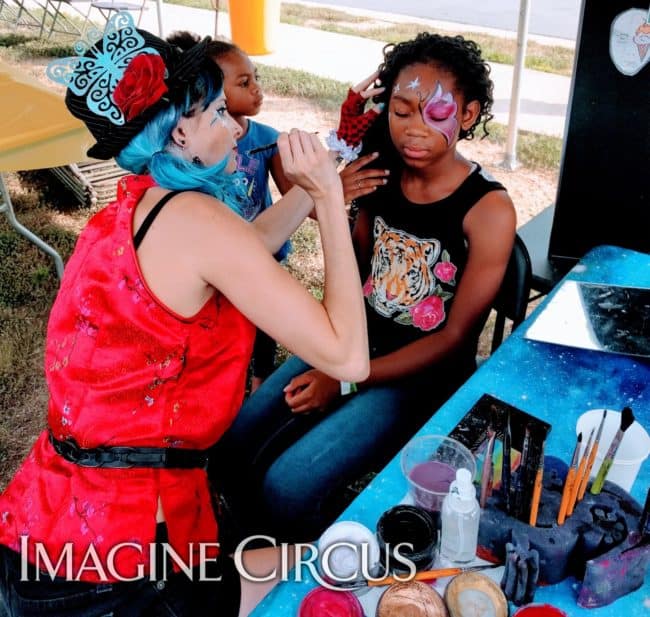 Face Painting, Family-Friendly, Outdoor Festival, Molly, Imagine Circus, Performer