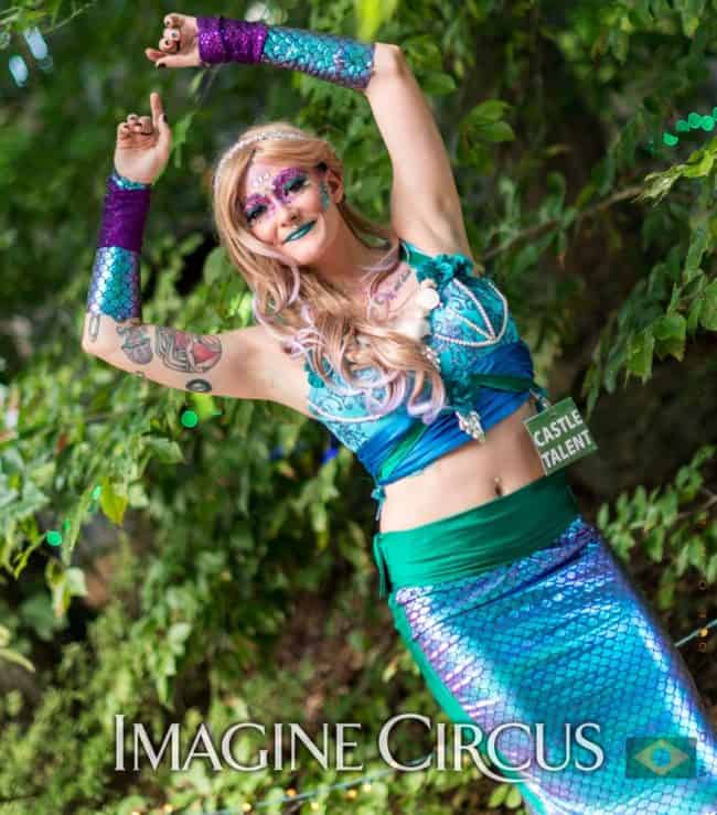 Stilt Walker, Mermaid, Kaylan, Under the Sea, Castle McCulloch, Imagine Circus, Photo by Gus Samarco