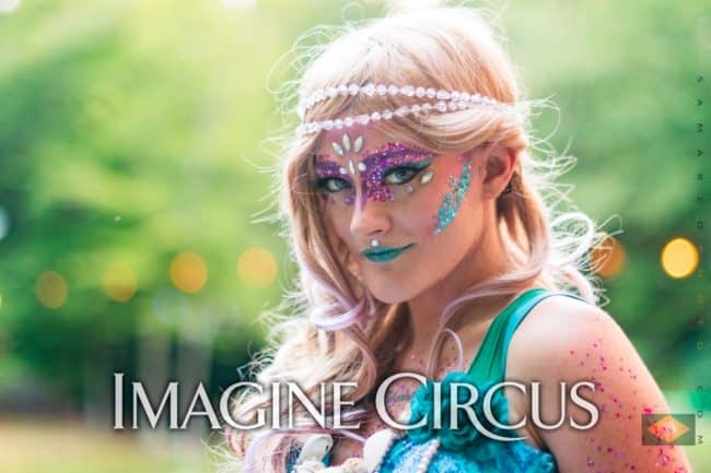 Stilt Walker, Mermaid, Kaylan, Under the Sea, Castle McCulloch, Imagine Circus, Photo by Gus Samarco