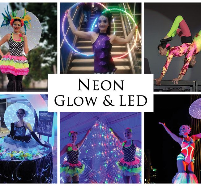 Neon, Glow, and LED, Imagine Circus Entertainment