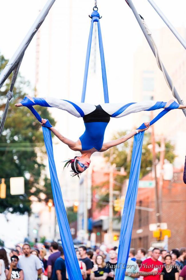 Kaci | Patriotic Holidays | Aerial Performer | Silks | USA | Imagine Circus | Cirque | Raleigh, NC