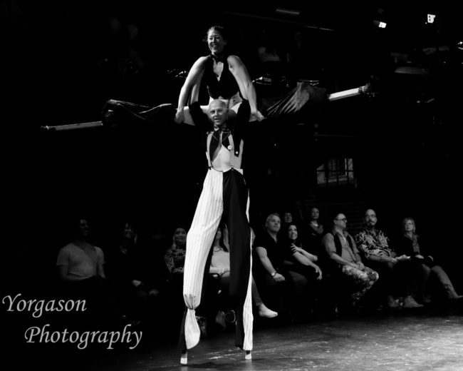 Liz | Adam | Light Pours In | Acrobatic Performance | Acrobatic Stilting | Stilt Walkers | Imagine Circus | Cirque | Raleigh, NC