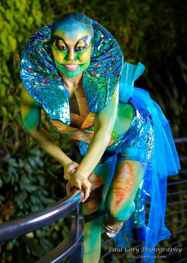 Asyia | Body Art | Living Canvas | Body Paint | Jungle | Lizard | Performer | Imagine Circus | Cirque | Raleigh, NC