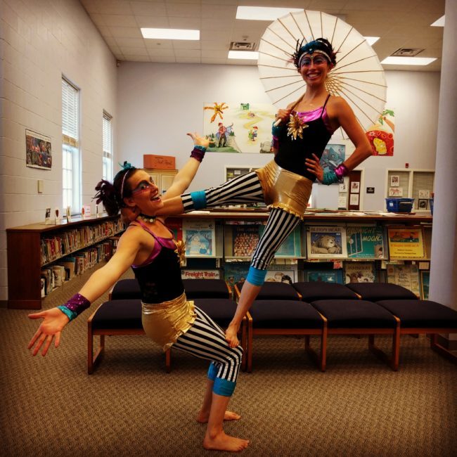 Katie | Kaci | Big Top Circus | Acrobats | Partner Acrobatics | Performers | Library Show | Imagine Circus | Cirque | Raleigh, NC