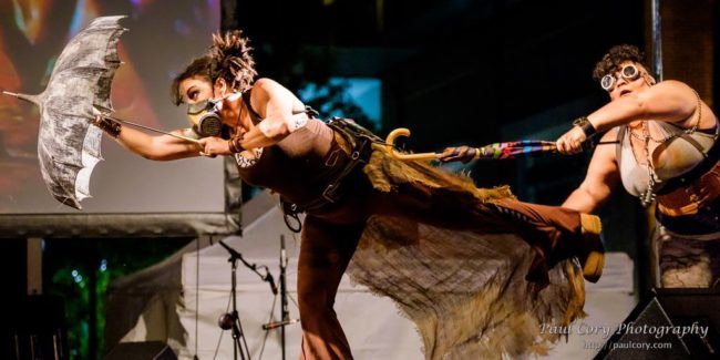 Caroleeena | Steampunk | Costumed Theme | Umbrella Dance | Performer | Imagine Circus | Cirque | Raleigh, NC