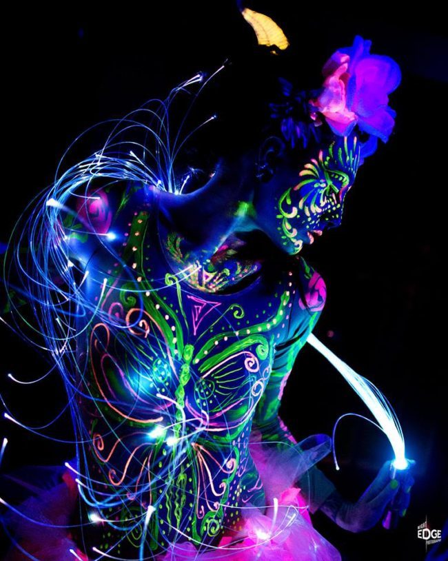 Tik-Tok | LED | Black Light | Neon | Glow | Model | Performer | Imagine Circus | Cirque | Raleigh, NC