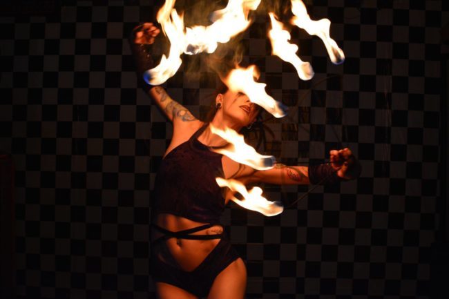 tok tik performer pole fire burlesque imaginecircus dance dancer adult snake tribal side circus