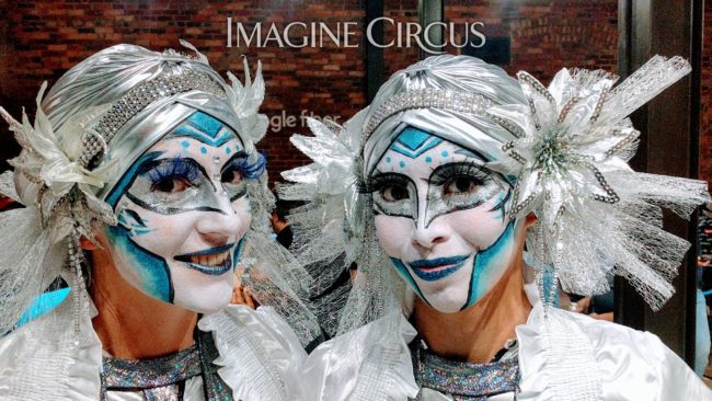 Acrobats, Cirque Makeup, Performers, Katie, Kaci, Imagine Circus