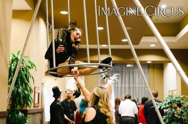 Aerial Bartender, Aerial Birdcage, Custom Apparatus, Brittany, Imagine Circus, Photo by Rachel Berbec