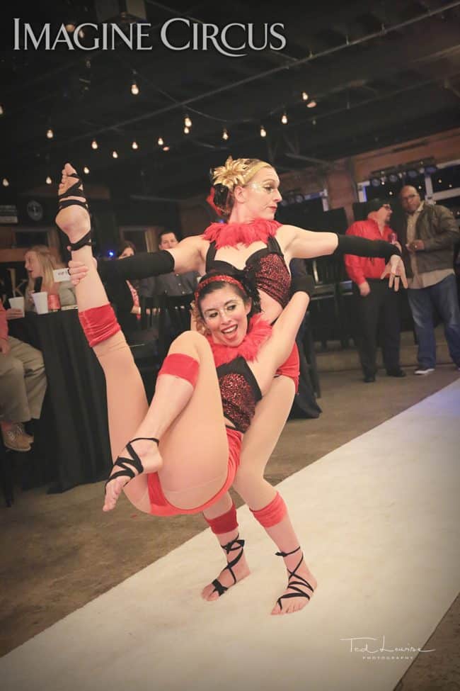 Acrobats, Partner Acrobatics, Acro Duo, Katie, Kaci, Imagine Circus, Ted Lewis Photography