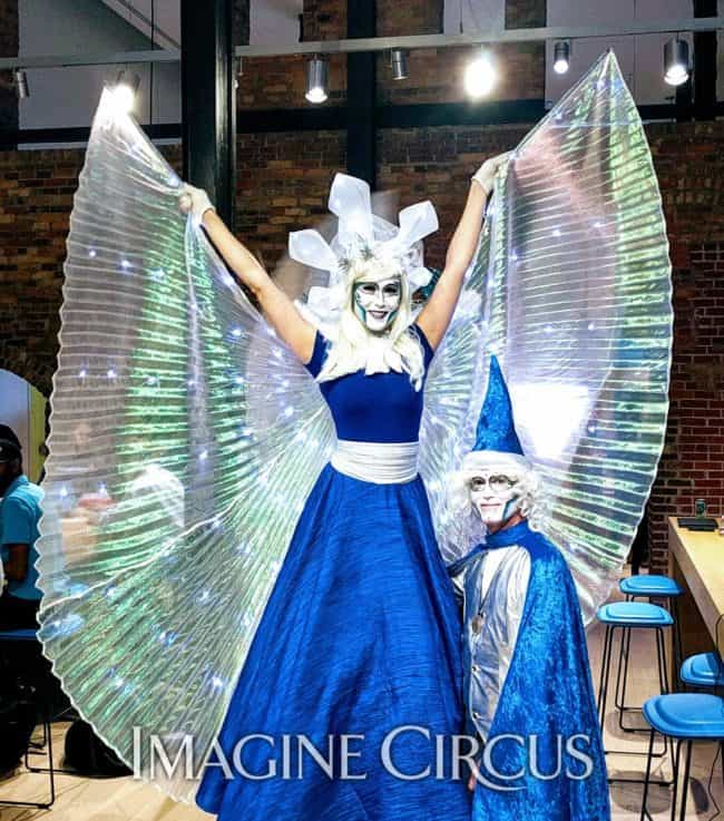 Stilt Walker, Winged Dancer, Performer, Mindy, Imagine Circus