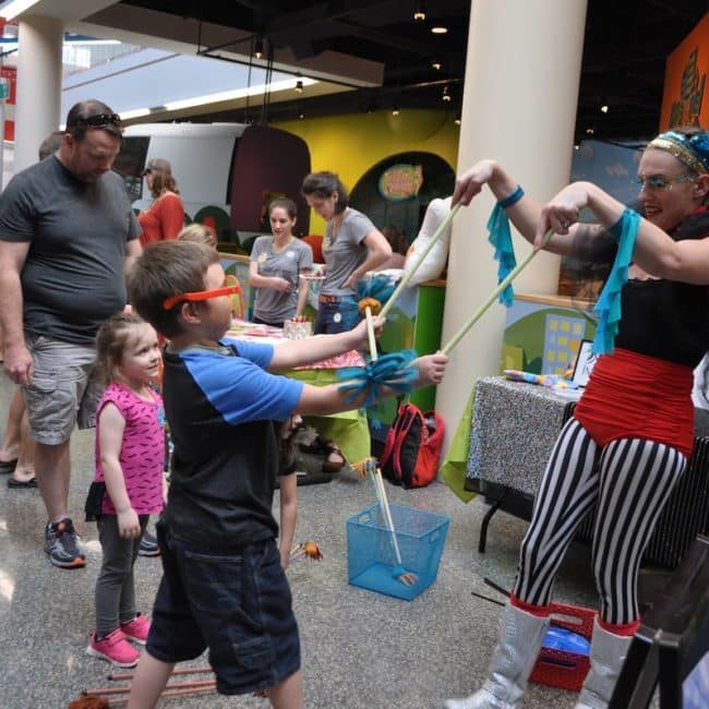 Kids Circus Demo at Marbles Museum | Imagine Circus | Raleigh, NC