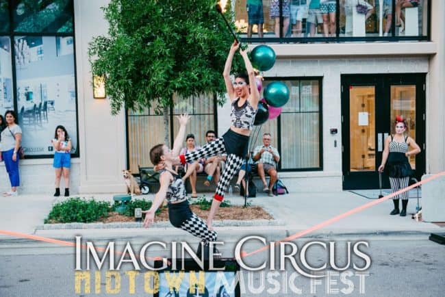 Fire Dancers, Fire Acrobats, Street Festival, North Hills, Katie, Kaci, Imagine Circus