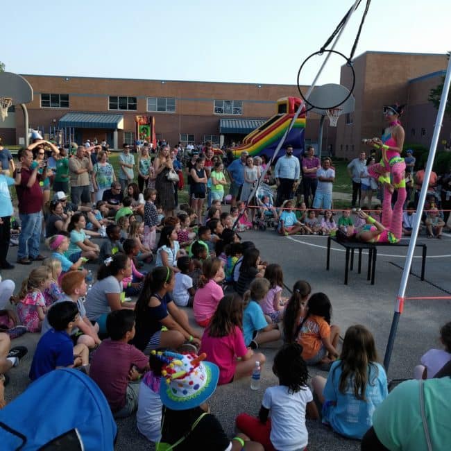 Circus Show at Elementary School | Acro Juggling Duo | Katie & Kaci | Imagine Circus | Raleigh, NC