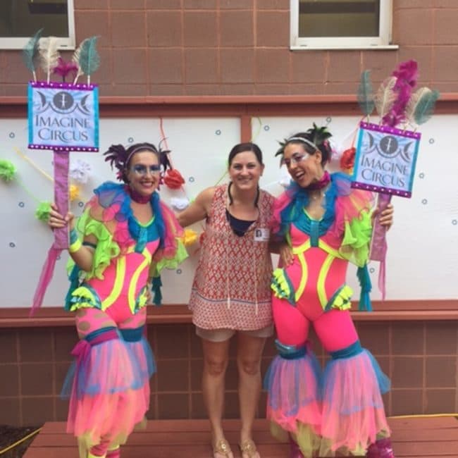 Hoop Jam and Circus Show at Elementary School | Katie & Liz | Imagine Circus | Raleigh, NC