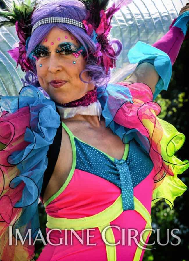 Stilt Walker, Festival Fairy, Performer, Liz, Imagine Circus, Photo by Ken Magas Design