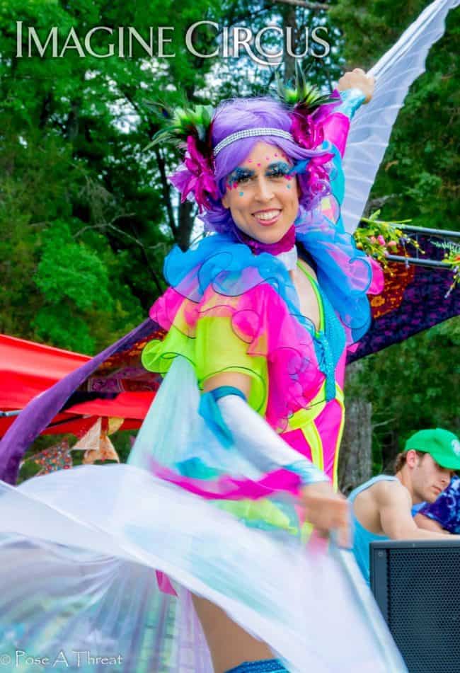 Stilt Walker, Festival Fairy, Performer, Liz, Imagine Circus, Photo by Pose A Threat