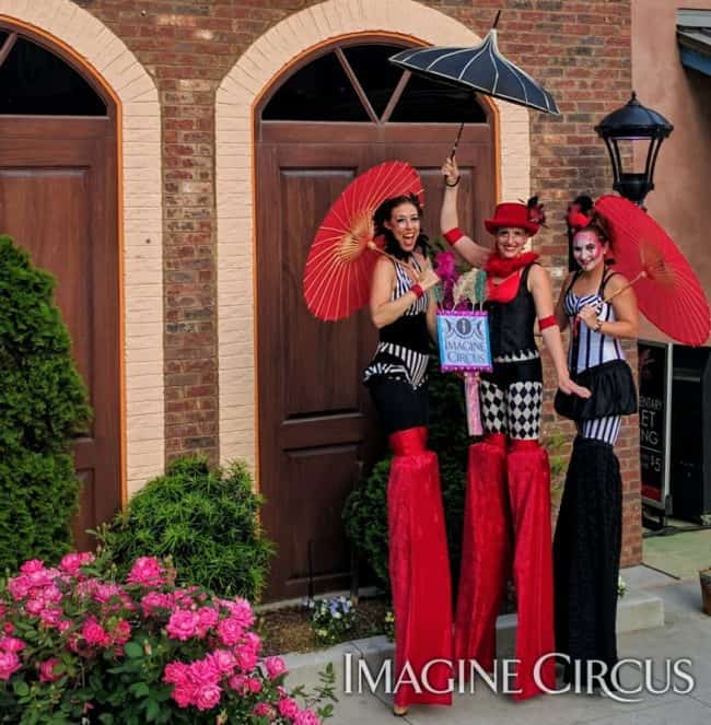 Stilt Walkers, Street Festival, North Hills, Liz, Katie, Irene, Imagine Circus