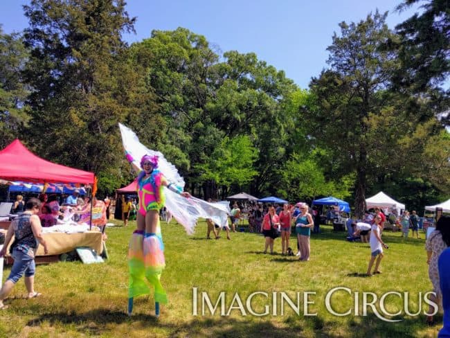 Stilt Walkers, Festival Fairy, Katie, Performers, Imagine Circus