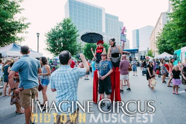 Stilt Walkers, Street Festival, North Hills, Liz, Katie, Imagine Circus