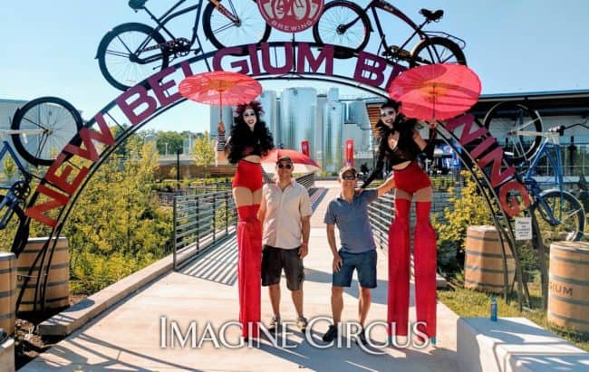 Stilt Walkers | Tour de Fat Asheville Performers | Kaci & Liz Bliss | Imagine Circus