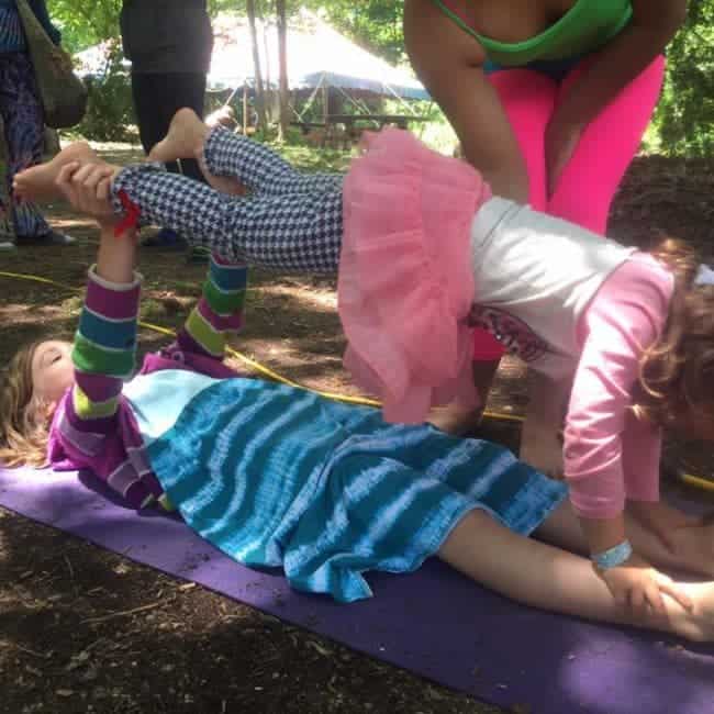 Circus Workshop at Shakori Hills Festival | Taught by Liz Bliss & Mari | Imagine Circus | Pittsboro, NC