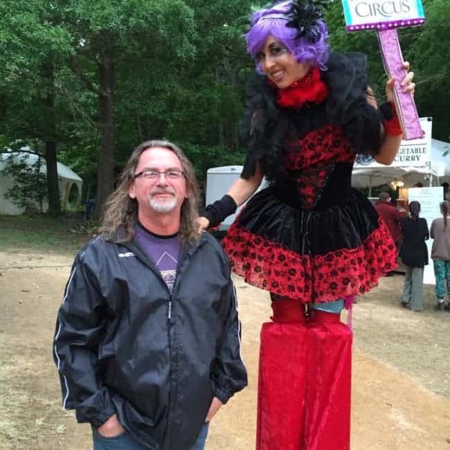 Stilt Walker at Shakori Hills Festival | Liz Bliss | Imagine Circus | Pittsboro, NC