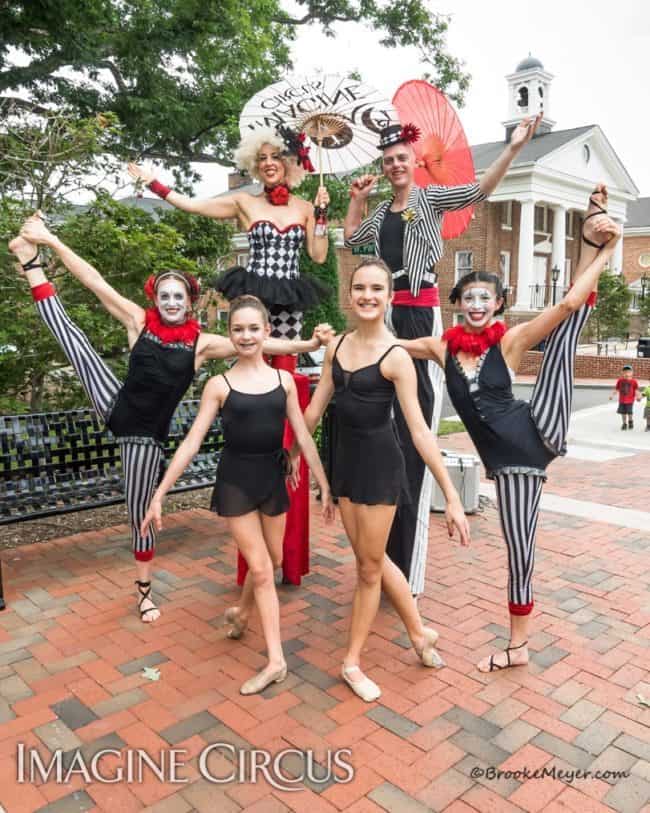 Stilt Walker, Street Festivals, Performers, Liz, Adam, Katie, Kaci, Cary, NC, Imagine Circus, Photo by Brooke Meyers