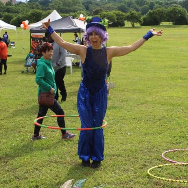 Hoop Performer at NAMI Walks Festival | Liz Bliss | Imagine Circus | Raleigh, NC