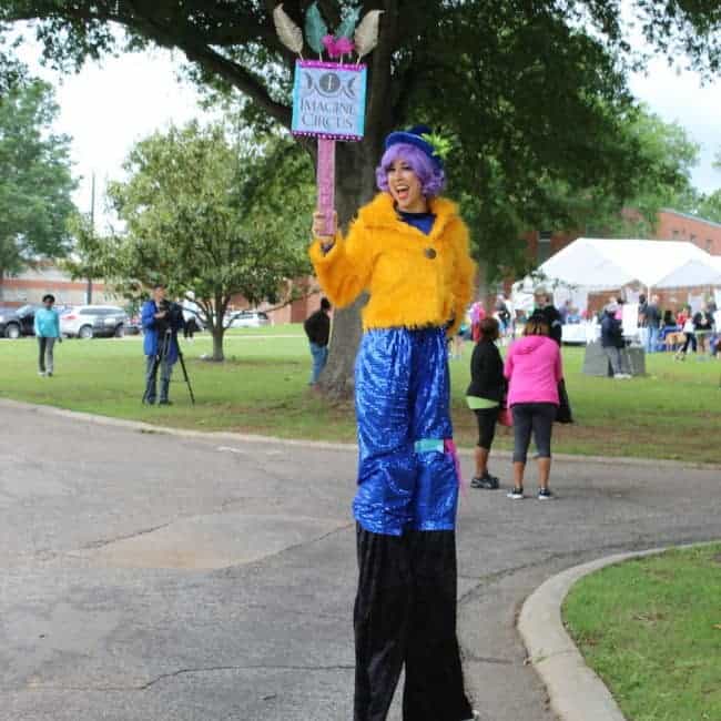 Stilt Walker at NAMI Walks Festival | Liz Bliss | Imagine Circus | Raleigh, NC