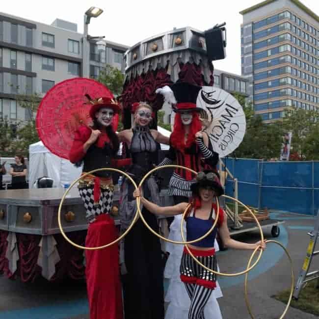 Stilt Walkers at New Belgium Brewery's Tour de Fat Music Festival | Imagine Circus Performers | Katie, Alexa, Little L, & Julia | Boston, MA