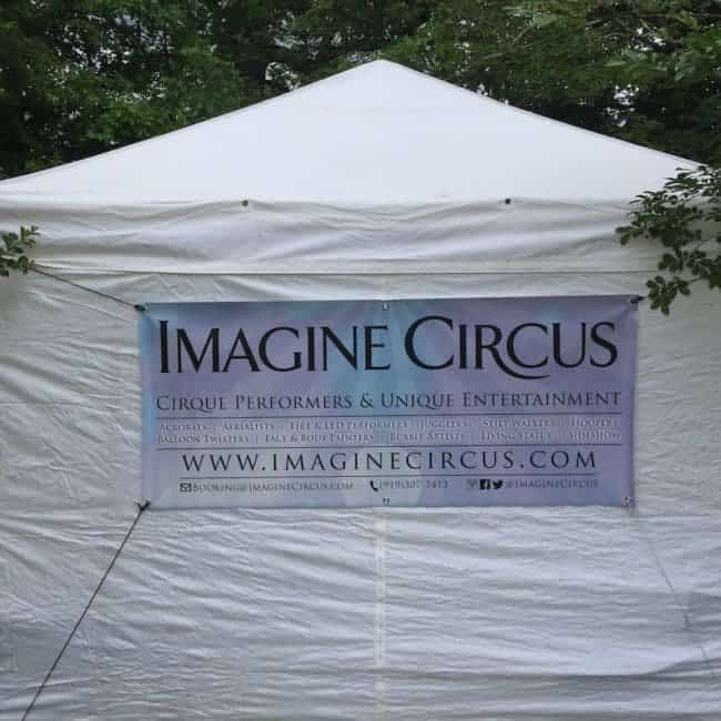 Imagine Circus tent at Shakori Hills Music Festival