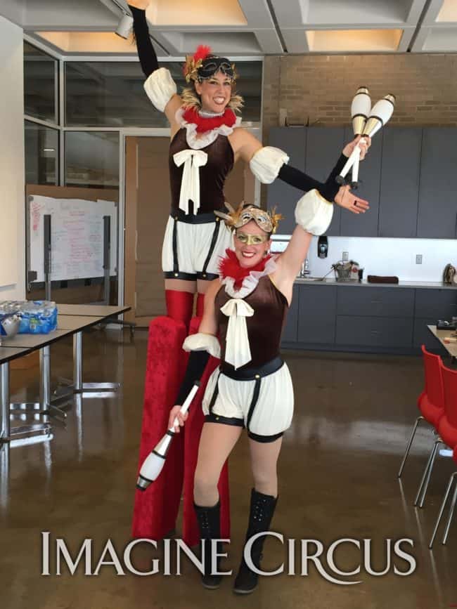 Stilt Walker, Juggler, Renaissance Festival, NCMA, Liz, Katie, Imagine Circus, Photo by K Malinofski