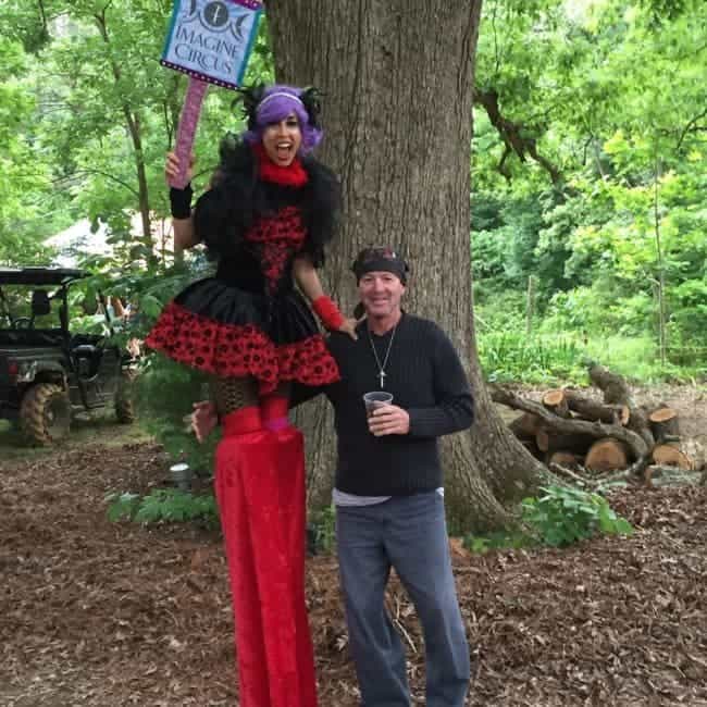 Stilt Walker at Shakori Hills Festival | Liz Bliss | Imagine Circus | Pittsboro, NC