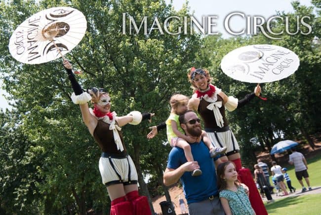 Stilt Walker, Renaissance Festival, NCMA, Liz, Katie, Imagine Circus, Photo by K Malinofski