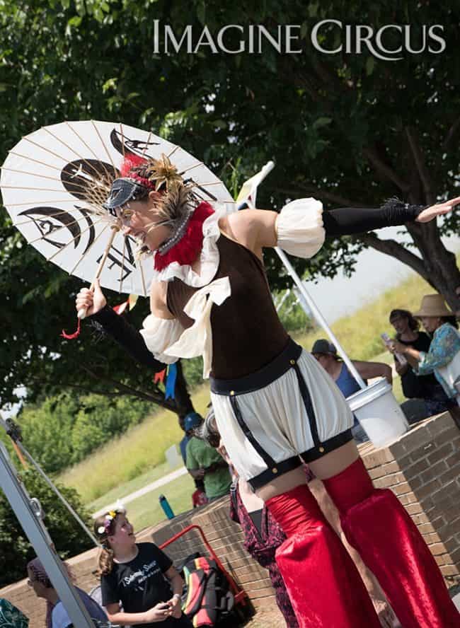 Stilt Walker, Renaissance Festival, NCMA, Liz, Imagine Circus, Photo by K Malinofski