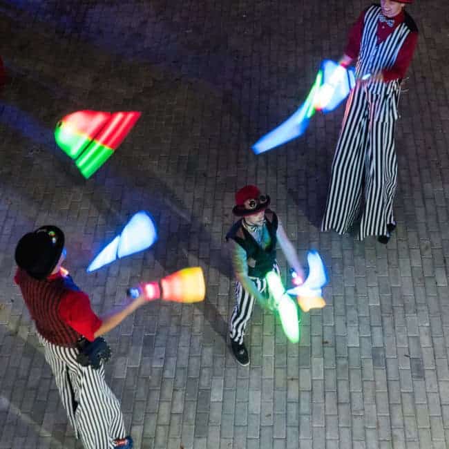 LED Jugglers at New Belgium Brewery's Tour de Fat Music Festival | Imagine Circus Performers | Mikhel, Brad, Ian, & Fred | St. Petersburg, FL