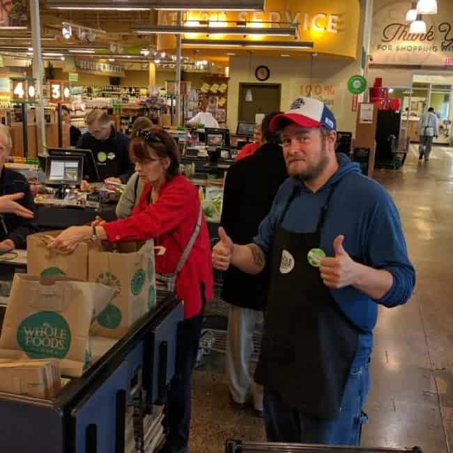 PBR Art Live Painting Events | Kaci at Whole Foods in Chapel Hill, NC | Imagine Circus