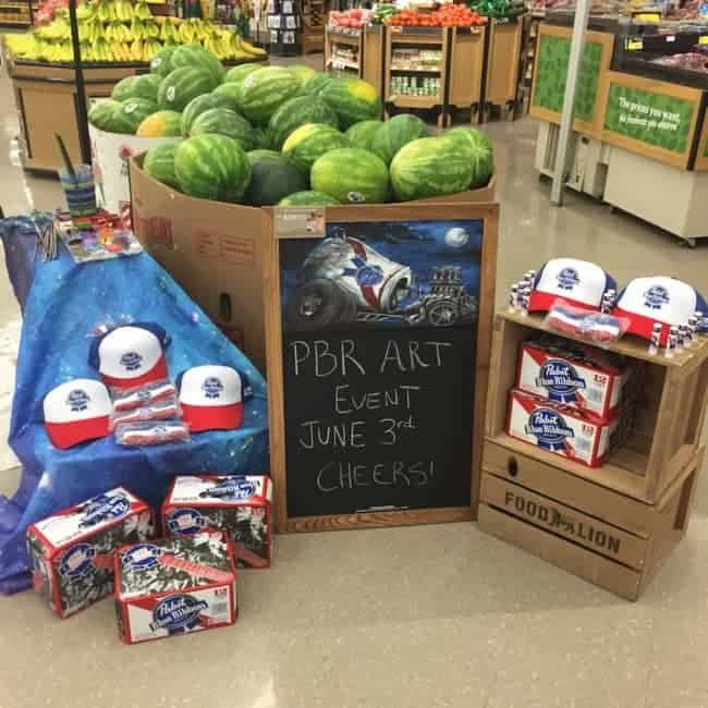 PBR Art Live Painting Events | Molly at Food Lion in Raleigh, NC | Imagine Circus