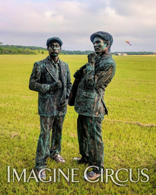 Ben & Gio, Wright Brothers, Living Statues, Imagine Circus, Aviation Day