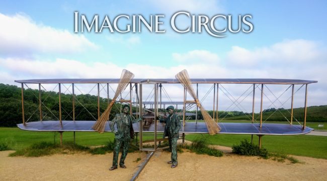 Ben & Gio, Wright Brothers, Living Statues, Imagine Circus, Aviation Day