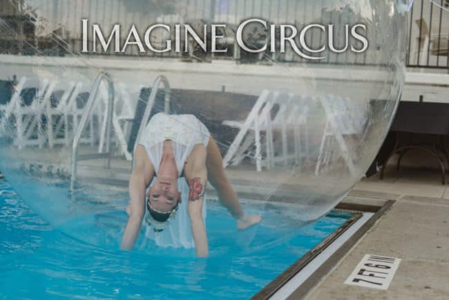 Brittany, Water Ball Performer, Acrobat, Imagine Circus, Meyers Park