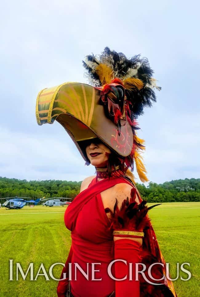 Robin, Phoenix Stilt Walker, Imagine Circus, Aviation Day